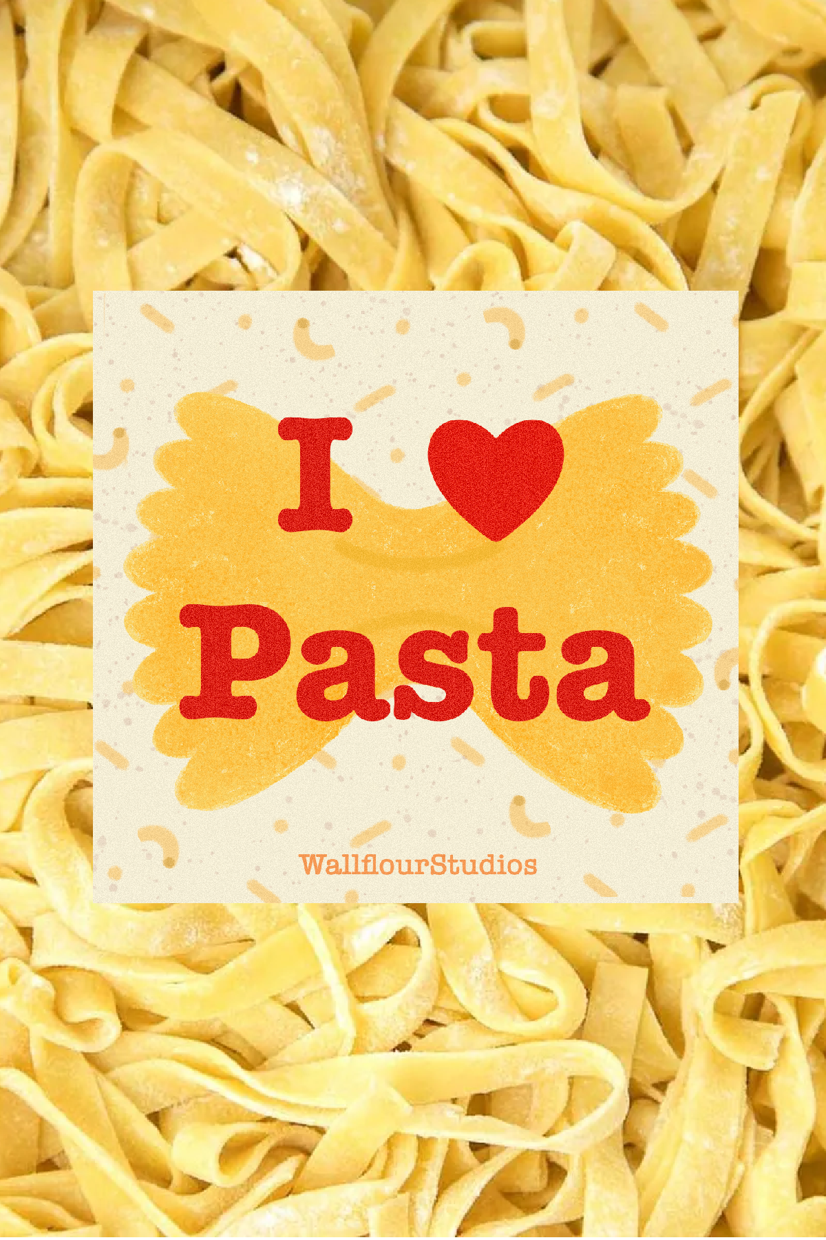I Heart Pasta Bumper Sticker