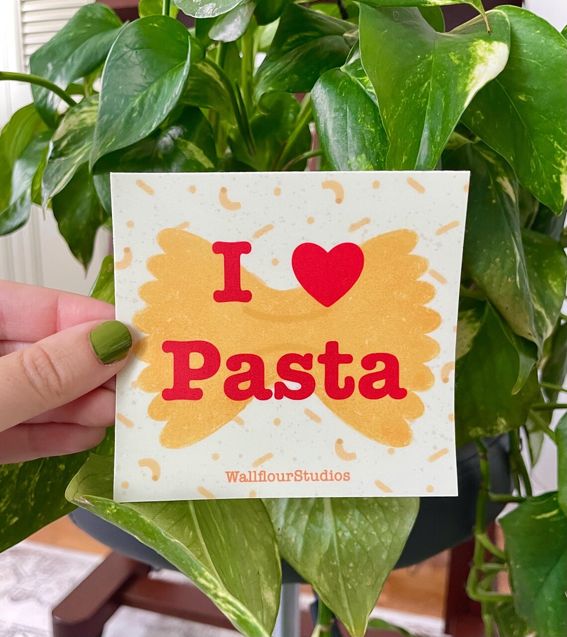I Heart Pasta Bumper Sticker