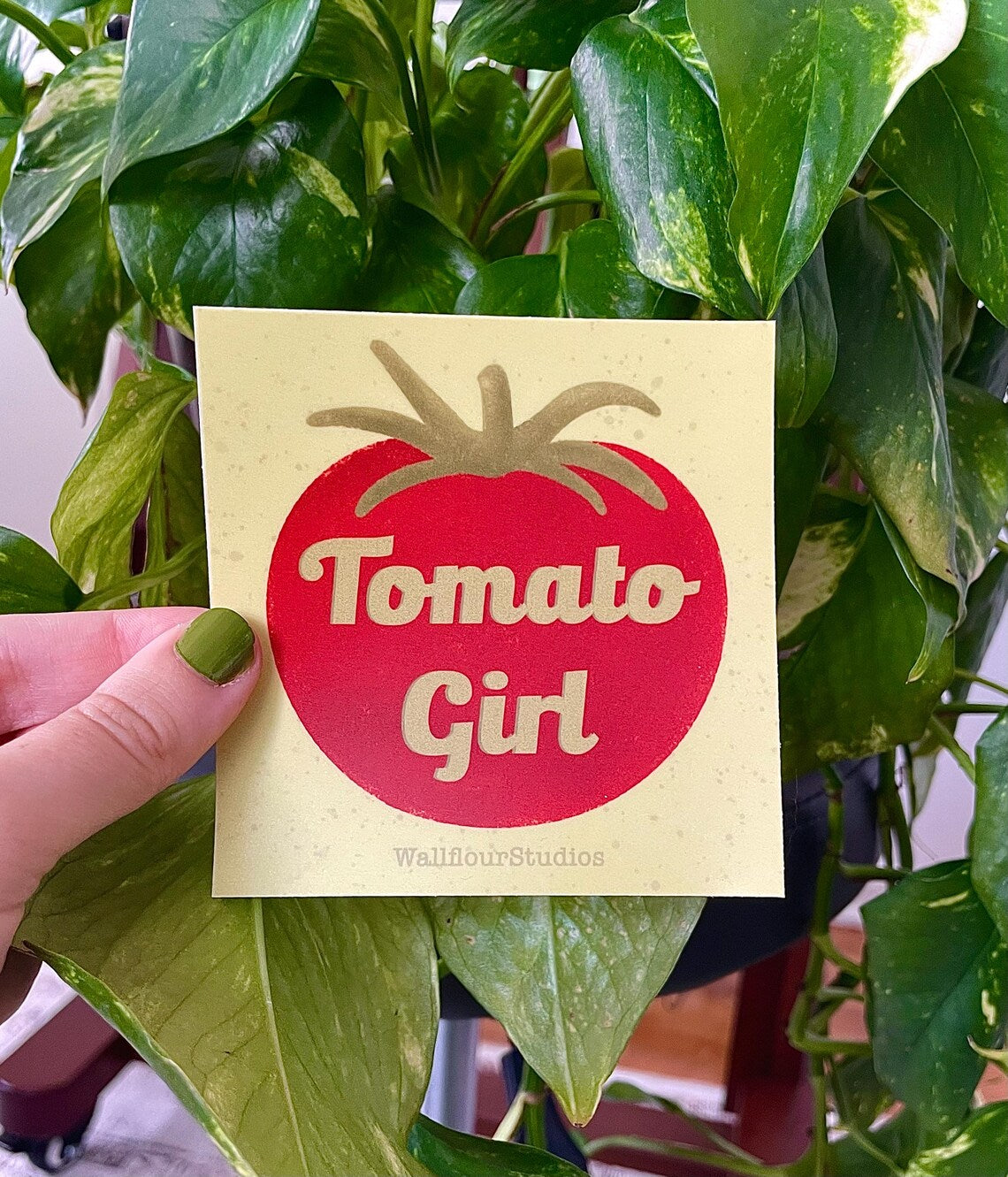 Tomato Girl Bumper Sticker