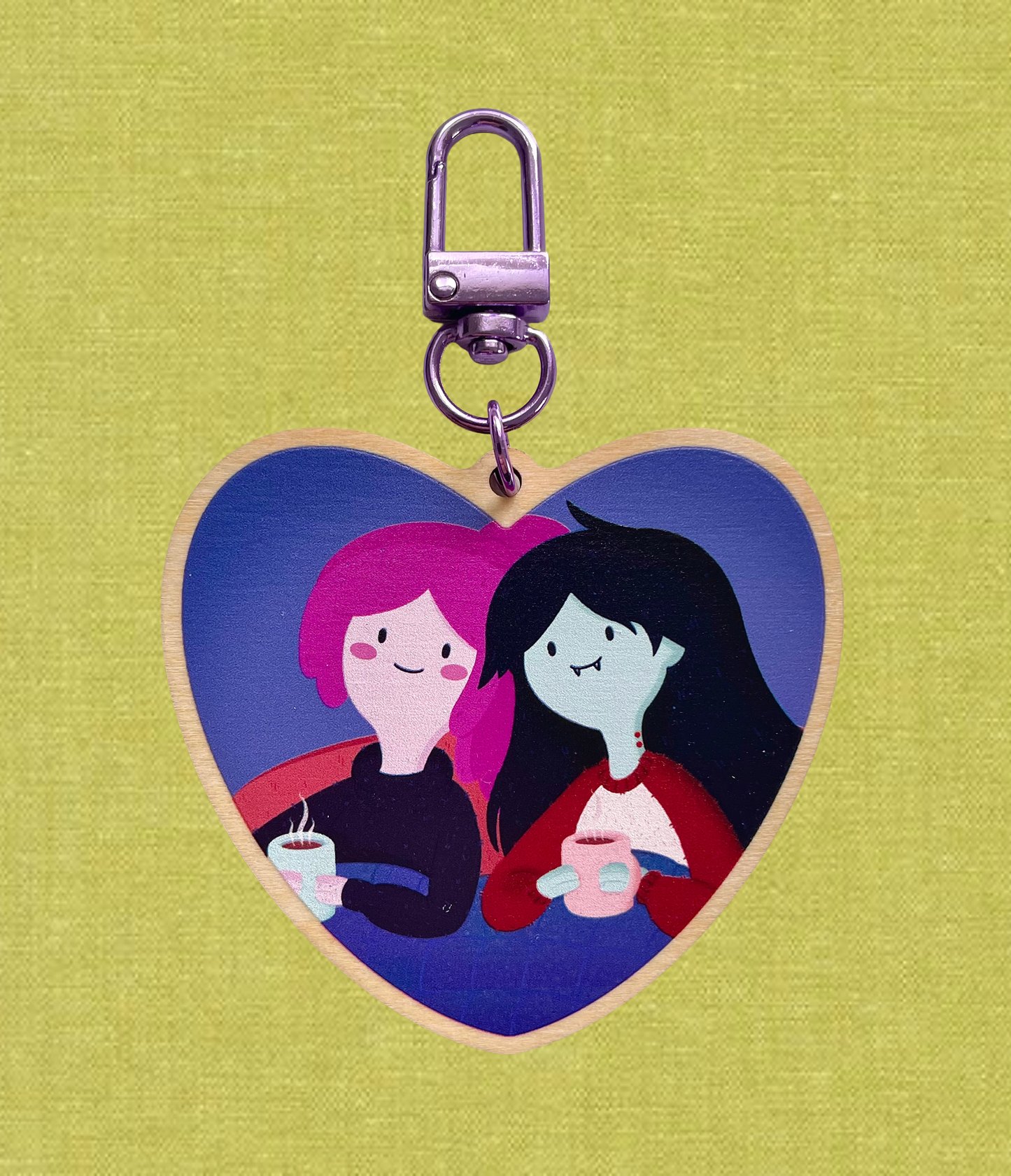 Marceline and Princess Bubblegum Keychain