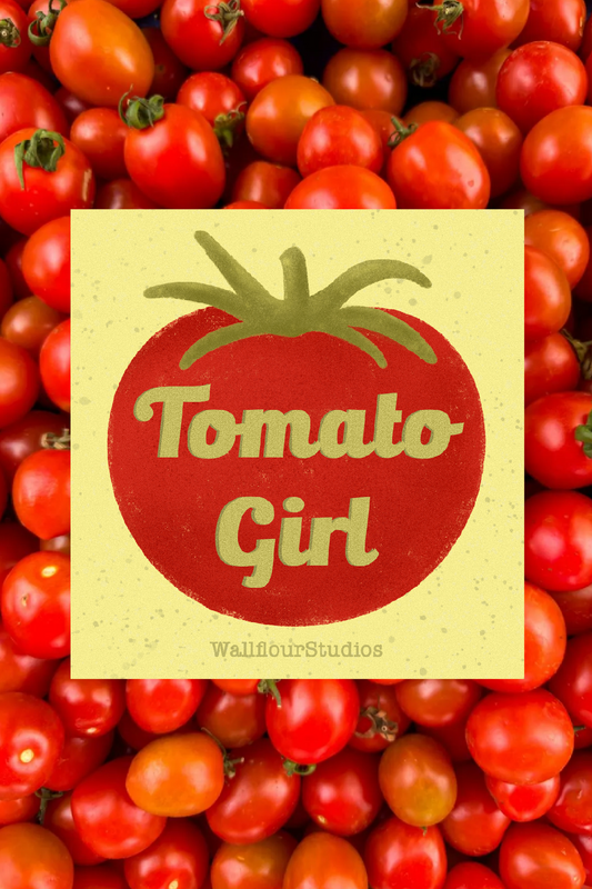 Tomato Girl Bumper Sticker