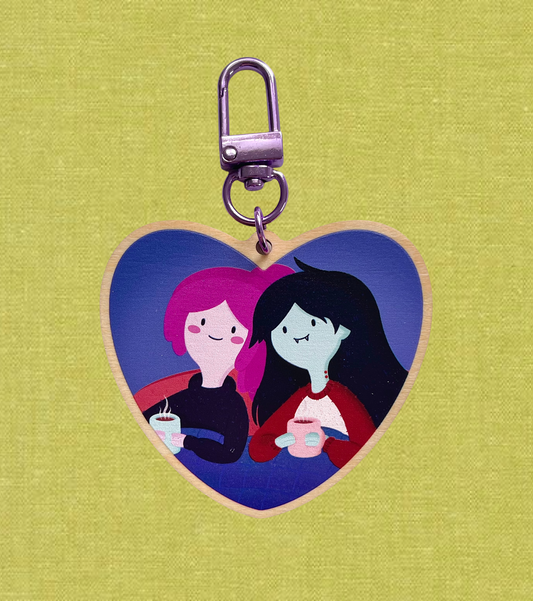 Marceline and Princess Bubblegum Keychain