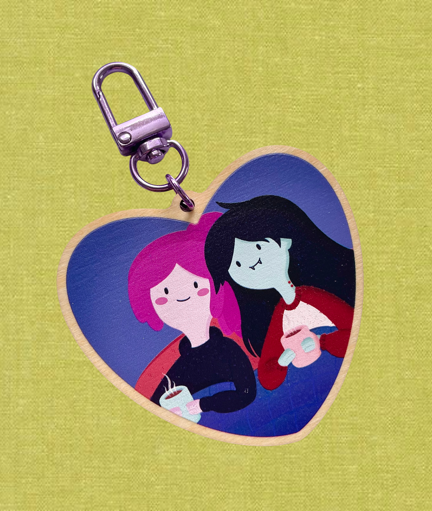 Marceline and Princess Bubblegum Keychain